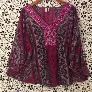 Super fun chiffon top